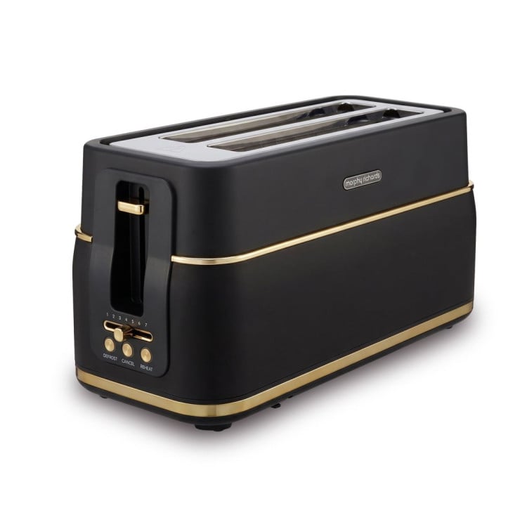 Morphy Richards Signature Kettle and Toaster Set, 1.5L Jug Kettle & 4-Slice Long Slot Toaster, Matte Black Soft Gold image 4