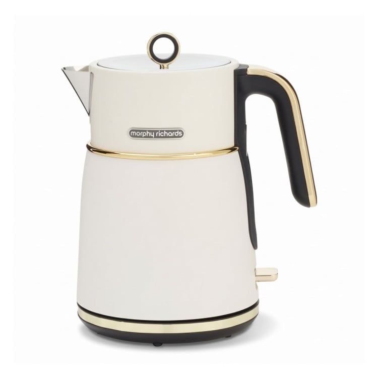 Morphy Richards Signature Kettle Toaster Set Matte Soft Gold 1.5L Jug Kettle & 4 Slice Long Slot Toaster White image 3
