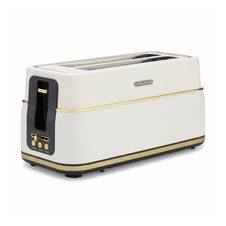 Morphy Richards Signature Kettle Toaster Set Matte Soft Gold 1.5L Jug Kettle & 4 Slice Long Slot Toaster White image 4