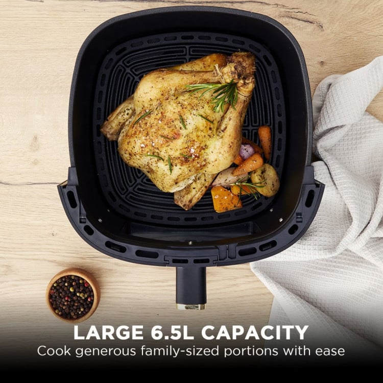 Morphy Richards 6.5L Digital Air Fryer MRAF72BK w/LED Touch Control Panel 8 Preset Cooking Programs Non Stick Drawer image 10