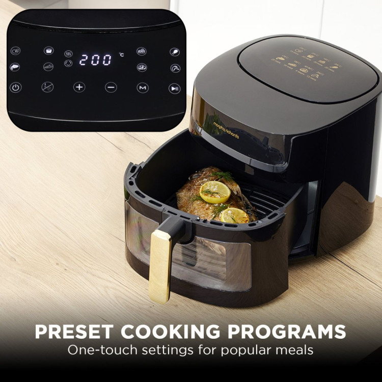 Morphy Richards 6.5L Digital Air Fryer MRAF72BK w/LED Touch Control Panel 8 Preset Cooking Programs Non Stick Drawer image 11