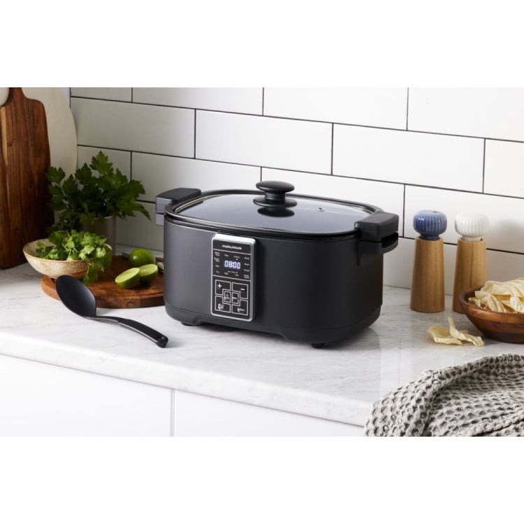 Morphy Richards Digital 6.5L Slow Cooker Matte Black 10 Preset Functions image 4