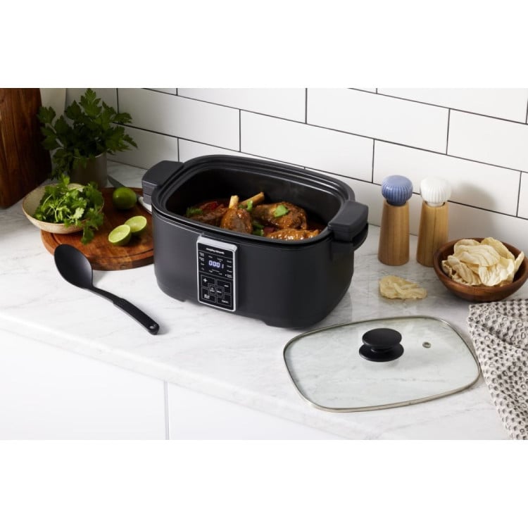 Morphy Richards Digital 6.5L Slow Cooker Matte Black 10 Preset Functions image 5