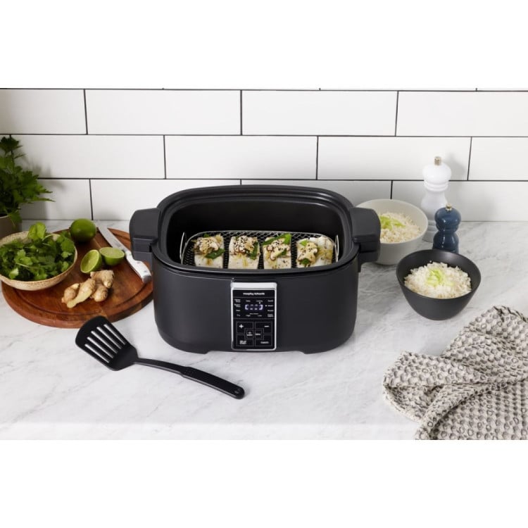 Morphy Richards Digital 6.5L Slow Cooker Matte Black 10 Preset Functions image 7