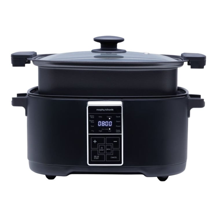 Morphy Richards Digital 6.5L Slow Cooker Matte Black 10 Preset Functions