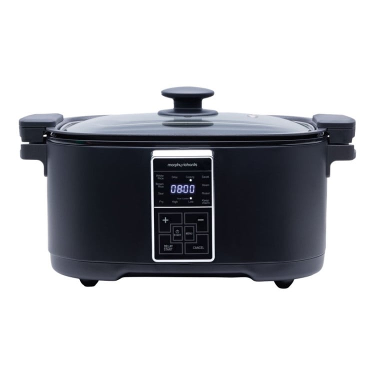Morphy Richards Digital 6.5L Slow Cooker Matte Black 10 Preset Functions