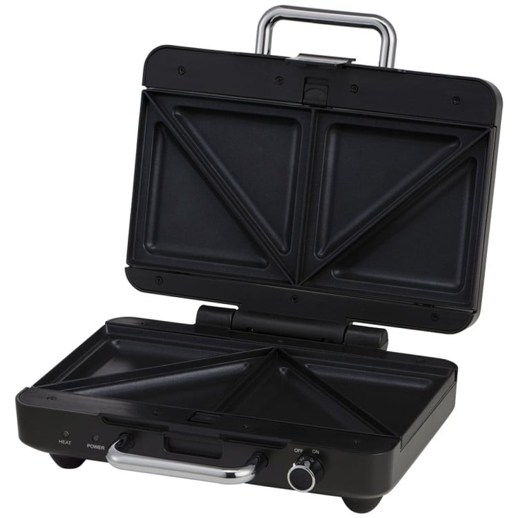 Morphy Richards MREMP4TNM Titanium 900W Multipress Jaffle Panini Waffle Pie 4 Plates Non-Stick Press Sandwich Maker image 9