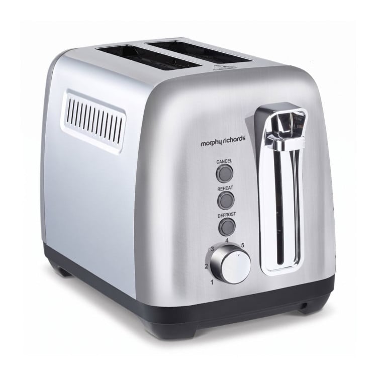 Morphy Richards Equip Kettle and Toaster Set Brushed Stainless Steel 1L Jug Kettle & 2 Slice Toaster Breakfast Bundle image 4