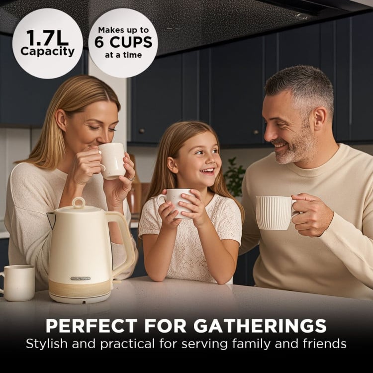 Morphy Richards Essence Scandi 1.7L Electric Kettle Swivel Base BPA-Free Boil-Dry Protection & Scandinavian Design image 5