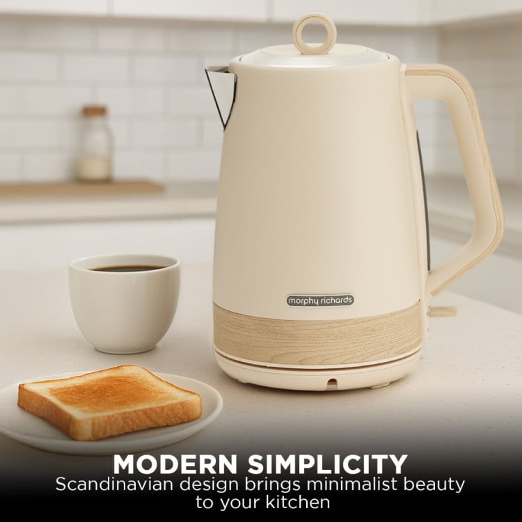 Morphy Richards Essence Scandi 1.7L Electric Kettle Swivel Base BPA-Free Boil-Dry Protection & Scandinavian Design image 9