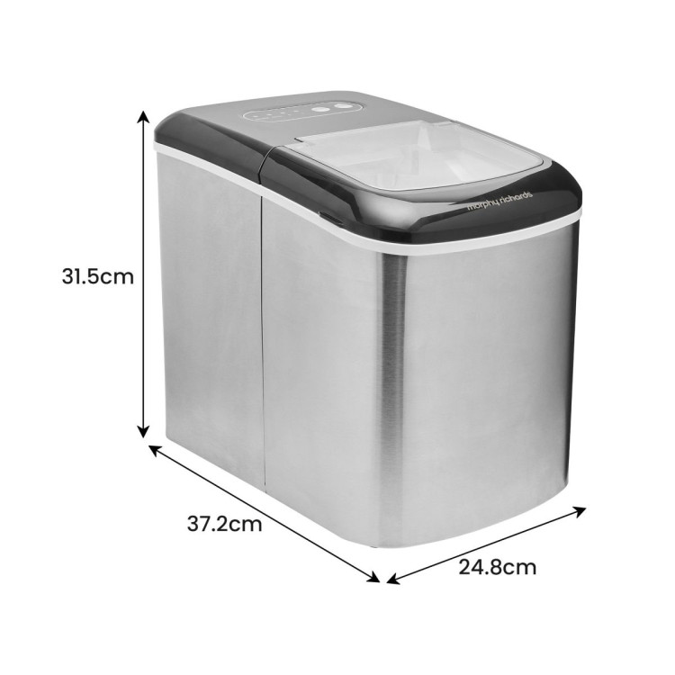 Morphy Richards 15kg Ice Maker in Stainless Steel image 4