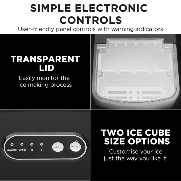 Morphy Richards 15kg Ice Maker in Stainless Steel image 8