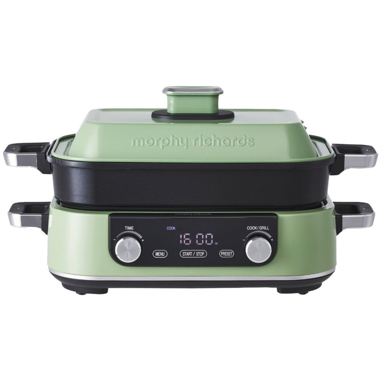 Morphy Richards 3L Non-stick Multifunction Electric Cooker Pan Green image 3