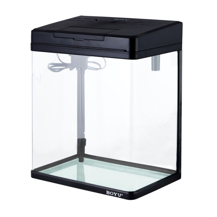34L Complete Aquarium Kit With Bio Filter System LED Kit Curved Design image 3