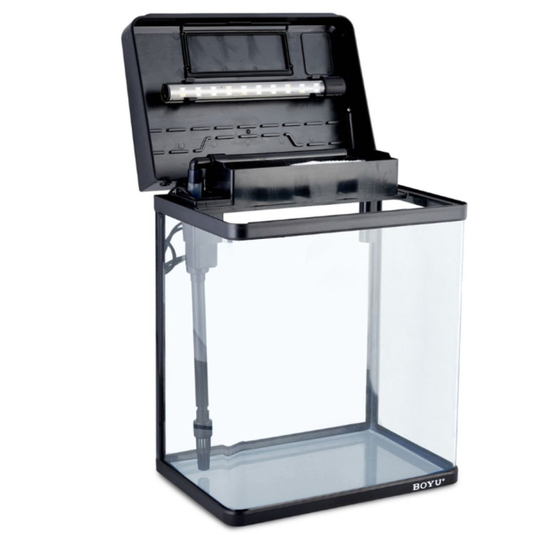 34L Complete Aquarium Kit With Bio Filter System LED Kit Curved Design image 4