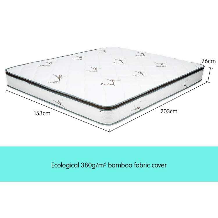 Laura Hill King Single Mattress Plush Euro Top Layer 5-Zone Pocket Spring Support Hypoallergenic image 4