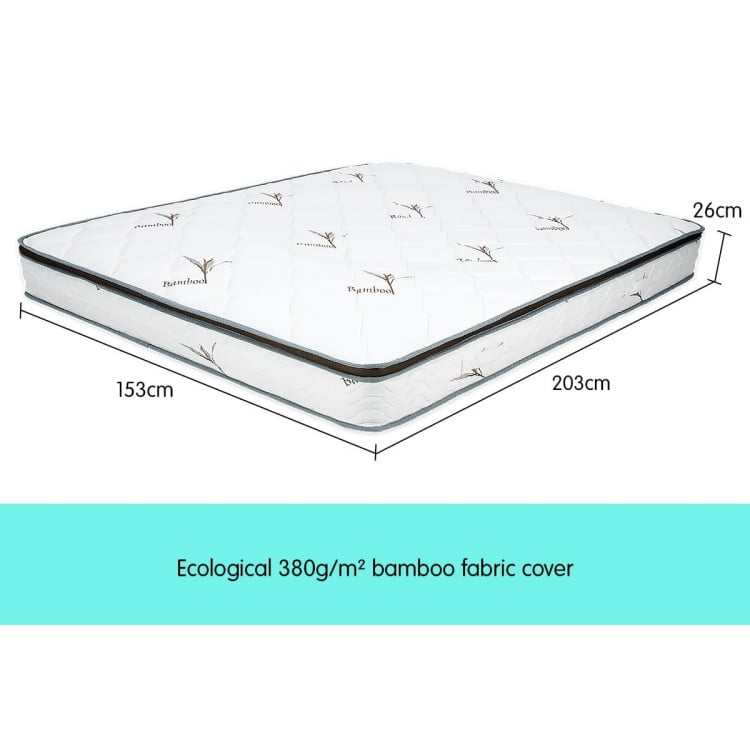 Laura Hill 32cm King Size Pocket Spring Mattress - Plush Euro Top, 5-Zone Support & High-Density Foam image 4