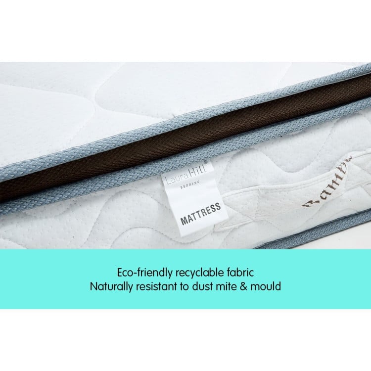 Laura Hill 32cm King Size Pocket Spring Mattress - Plush Euro Top, 5-Zone Support & High-Density Foam image 7