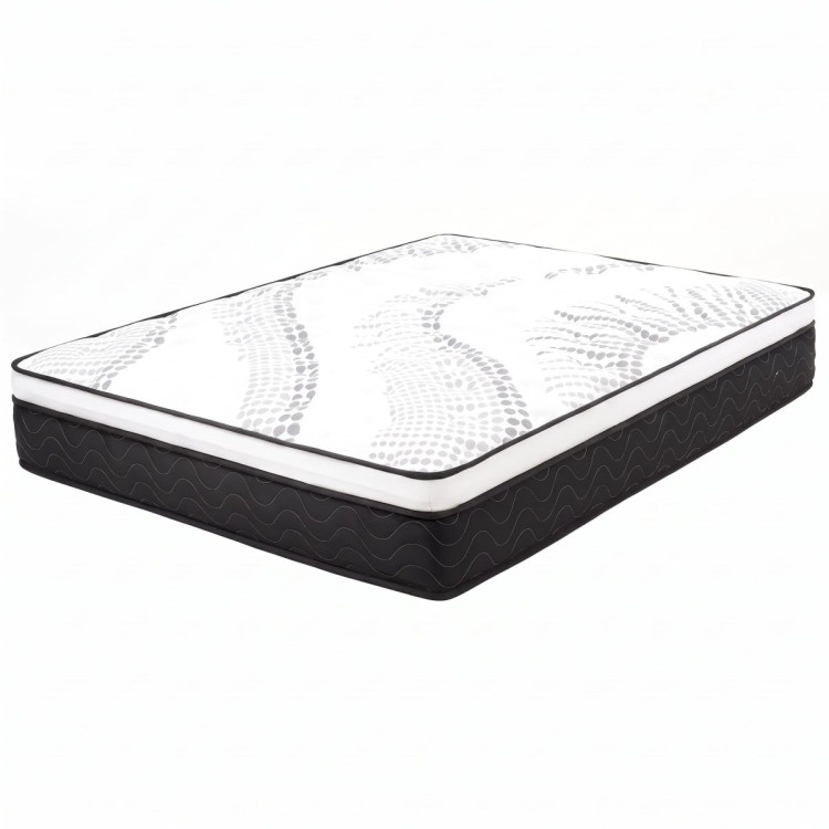 Laura Hill King Single Mattress Plush Euro Top Layer 5-Zone Pocket Spring Support Hypoallergenic