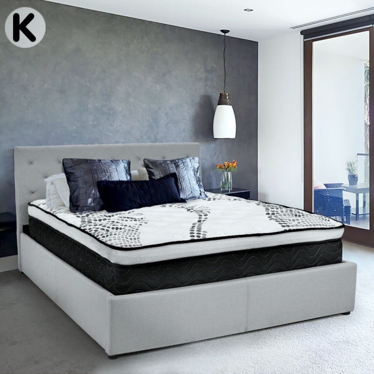 Laura Hill 32cm King Size Pocket Spring Mattress - Plush Euro Top, 5-Zone Support & High-Density Foam image 3