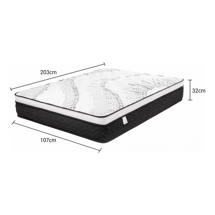Laura Hill King Single Mattress Plush Euro Top Layer 5-Zone Pocket Spring Support Hypoallergenic image 7