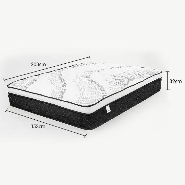 Laura Hill King Single Mattress Plush Euro Top Layer 5-Zone Pocket Spring Support Hypoallergenic image 8