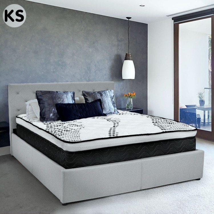 Laura Hill King Single Mattress Plush Euro Top Layer 5-Zone Pocket Spring Support Hypoallergenic image 3