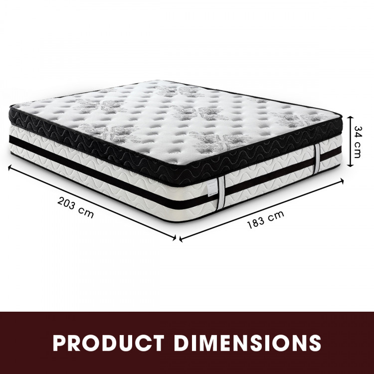 Laura Hill King Mattress  with Euro Top - 34cm image 7