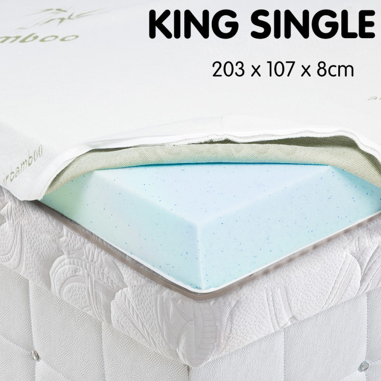 Cool GEL Memory Foam Mattress Topper - King Single image 4