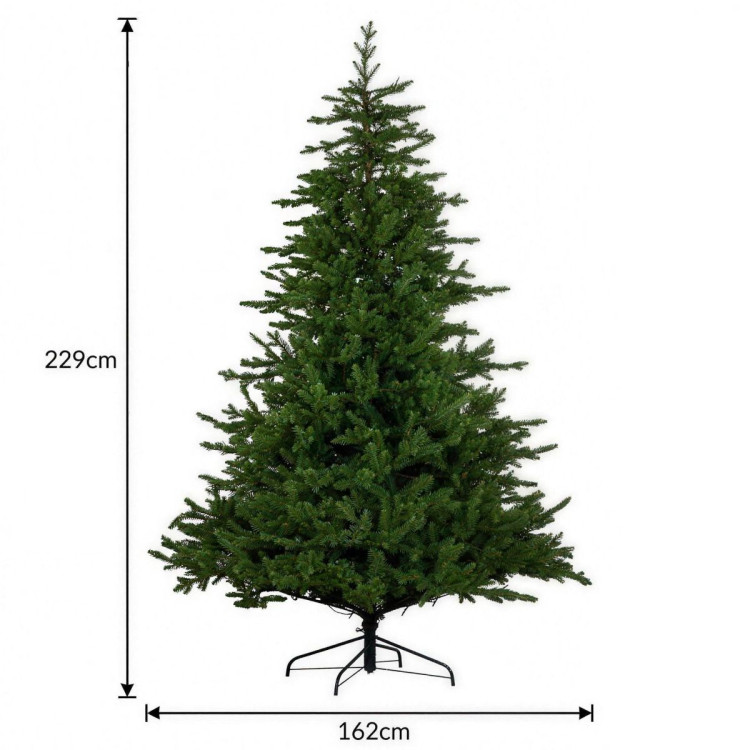 Christabelle 2.3m 7.5ft Bellewood Fir Christmas Tree Pre Lit Multi Function LED Foot Pedal Power Connect Hinged image 6