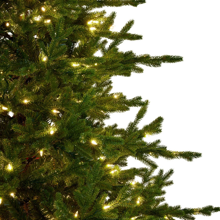 National Tree Company 2.7m 9ft Bellewood Fir Christmas Tree Pre Lit Multi Function LED Foot Pedal Power Connect Hinged image 12