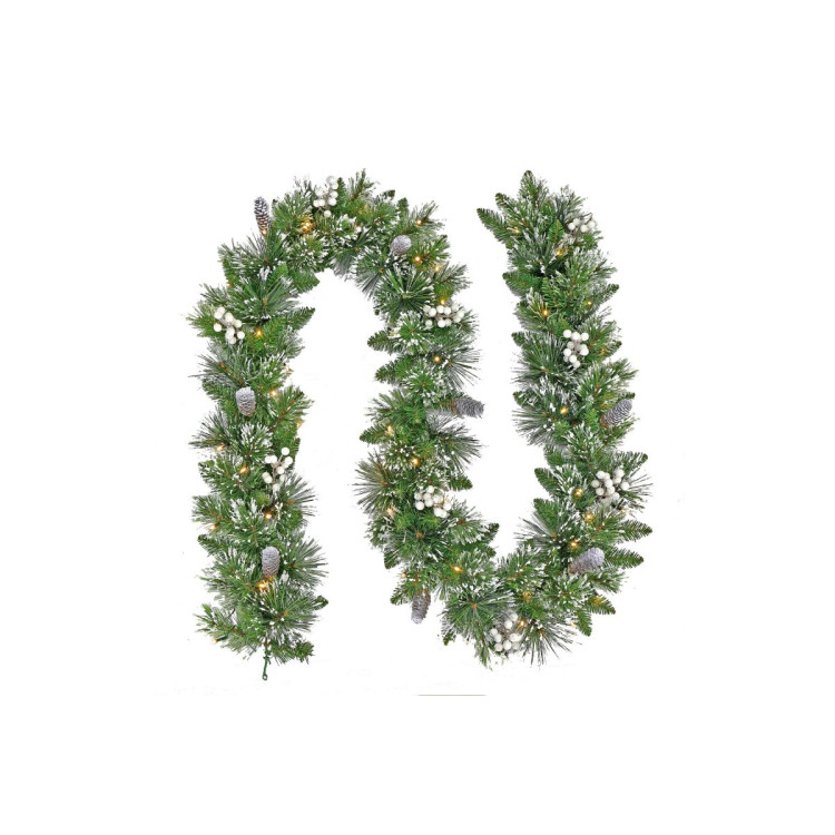 Christmas Garland with Lights- Battery Operated 274cm Bryson Pine
