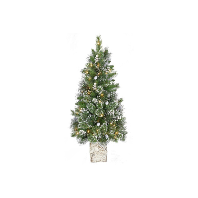 4ft Christmas Tree with Twinkle Lights-  Potted Bryson Pine