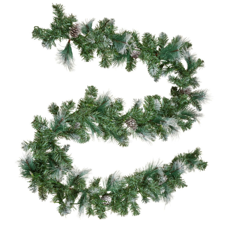 Christabelle 2.7m Christmas Garland Bayville Pine Cones with LED Lights Tree Decoration Ornament image 3