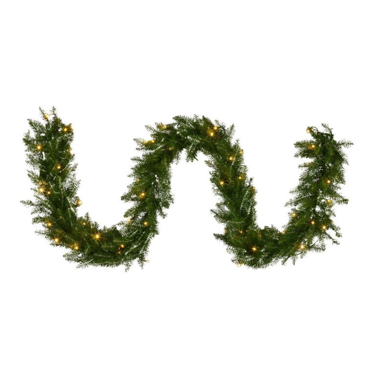 National Tree Company 274cm Prelit Christmas Garland - Dunhill Shimmer Fir
