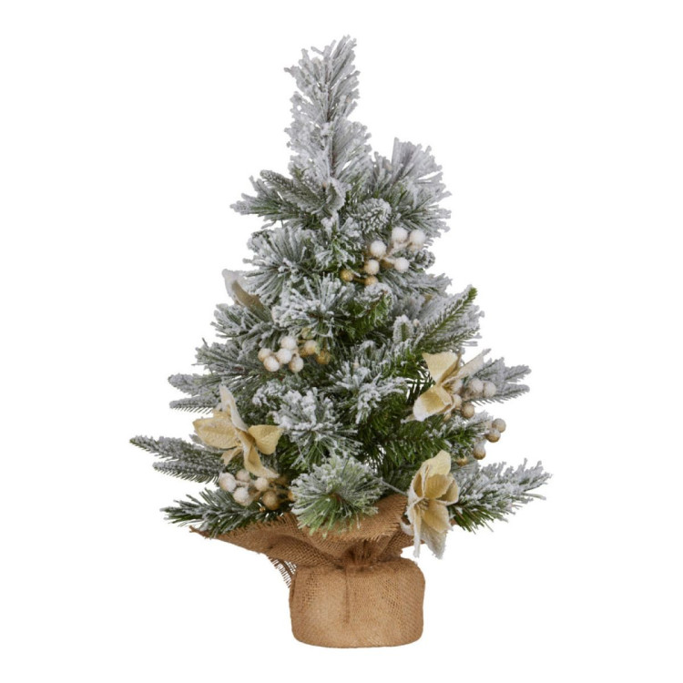 Christabelle 2ft Christmas Tree with Lights- Potted Frosted Colonial image 3