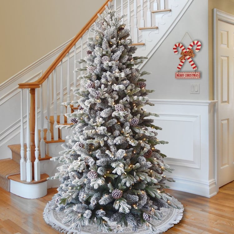 National Tree Company 2.3m Snowy Dorchester Pre-Lit Christmas Tree image 8