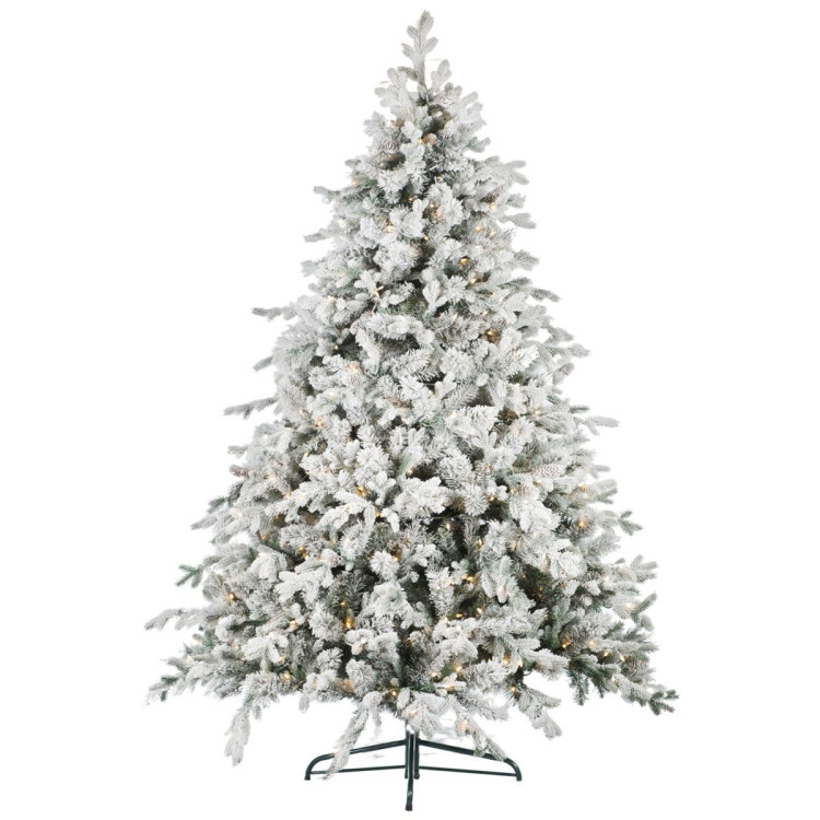 Christabelle 9ft Christmas Tree with Twinkle Lights- Snowy Dorchester