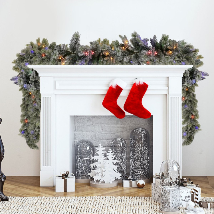 Christabelle 2.7m Christmas Garland Snowy with LED Lights Stamford Spruce Tree Decoration Ornament image 7