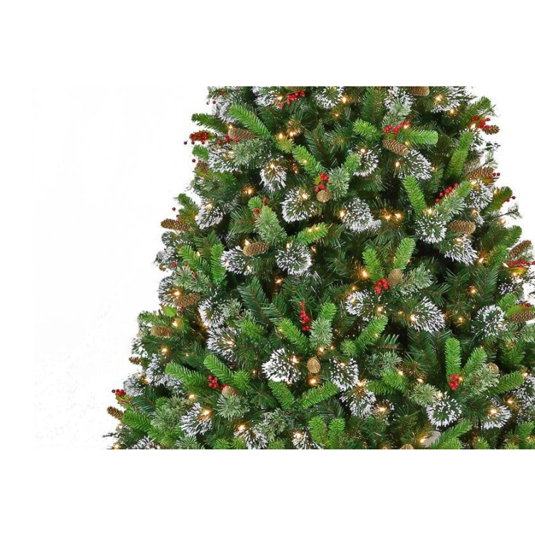 7.5ft Christmas Tree with Twinkle Lights- Wintry Pine image 3