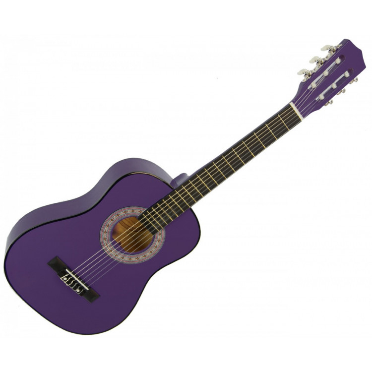 Karrera 34in Acoustic Children no cut Guitar - Purple
