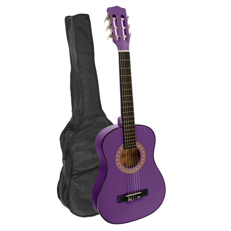 Karrera 34in Wooden Acoustic Childrens Guitar - Purple