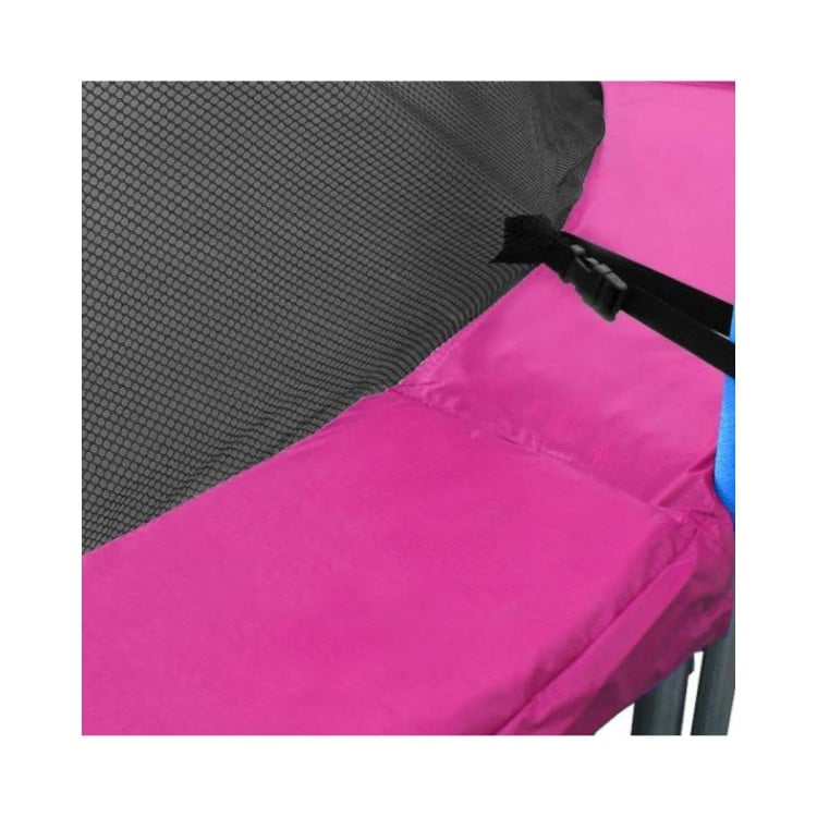 Kahuna 16ft Trampoline Replacement Safety Pad and Net Round 12 Poles Pink image 6