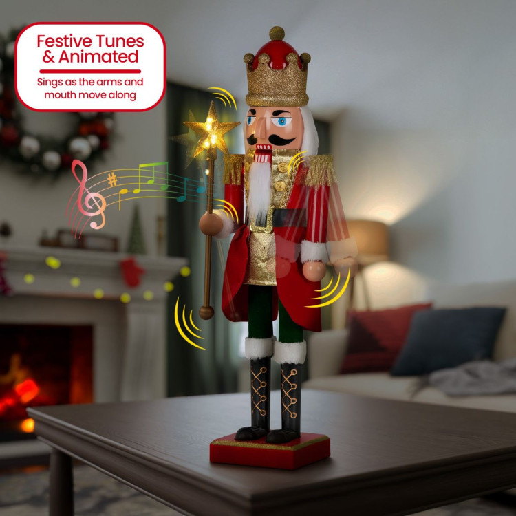 Christabelle 60cm Musical LED Animated Christmas Nutcracker Ornament Decoration image 4