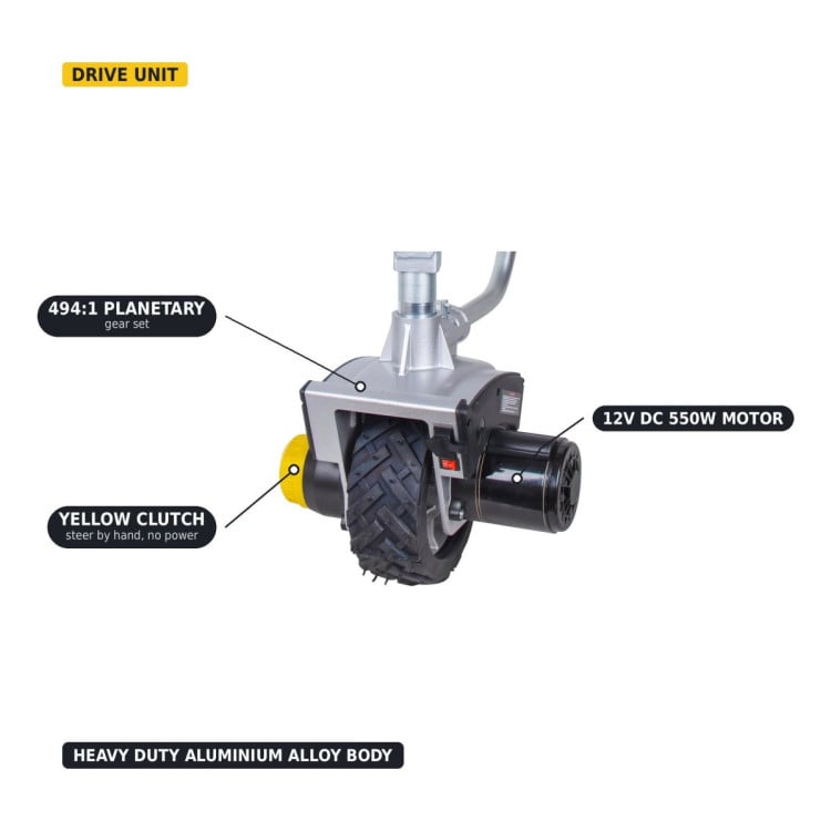 Novawinch Mini Mover Gen 3 Plus Motorised Jockey Wheel 12V 550W Electric Caravan Trailer Mover with Swivel Mount 6000lb image 4