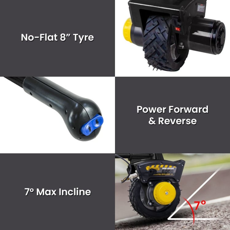 Gen3 Mini Mover 12V 550W Electric Motorised Jockey Wheel - Black image 11