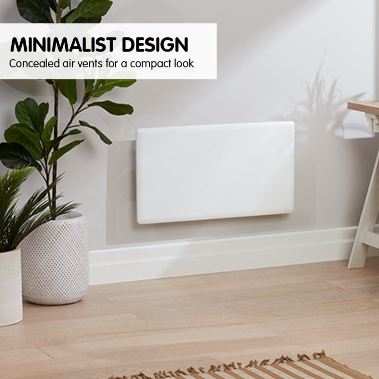 Nobo 1000W Electric Panel Heater with Thermostat & Castors image 5