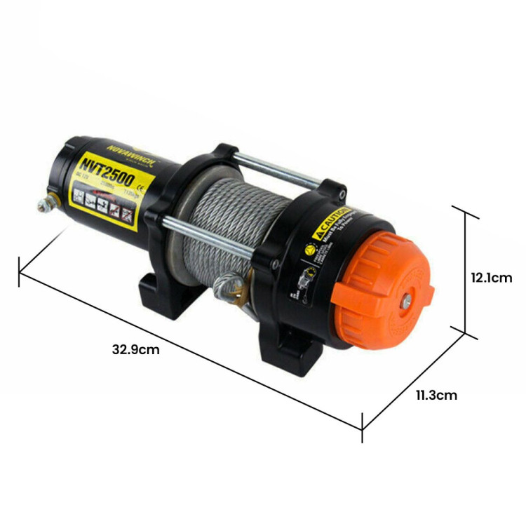 NovaWinch T Series 12V Electric Winch 1133KG 2500LBS image 4