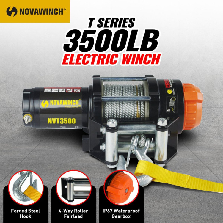 NovaWinch T Series 12V Electric Winch 1588KG 3500LBS image 12