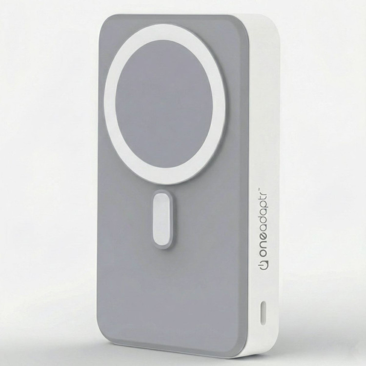 OneAdaptr OneGo Grey 5 in 1 MagSafe Charging Stand Power Bank image 6